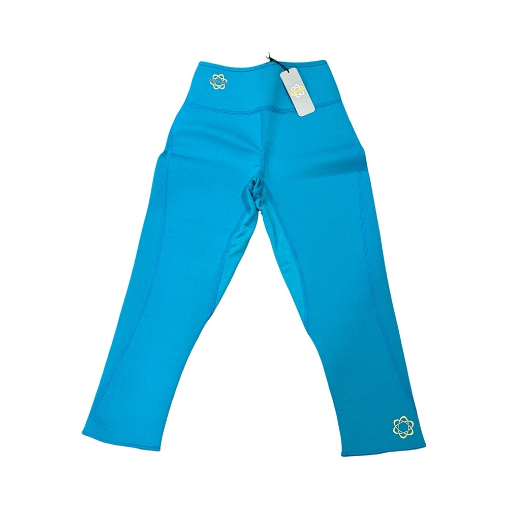 NWT Zaggora Turquoise Neoprene Capri Exercising Weight-loss Hotpants Size: XS